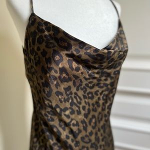 Zara animal print slip dress BNWT